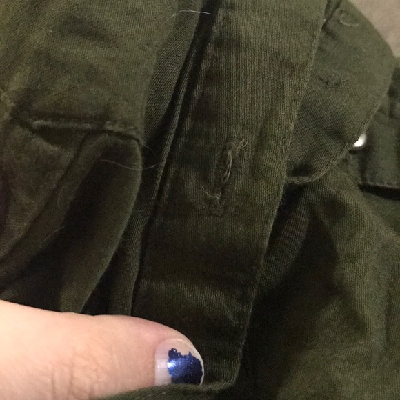 Merona Military Inspired Button Shirt Dress - Picture 7 of 8